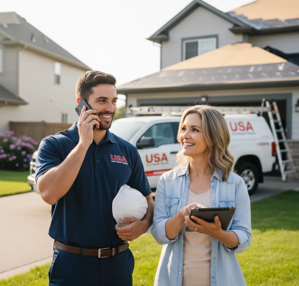 USA Roof Repair Experts customer support in Forreston